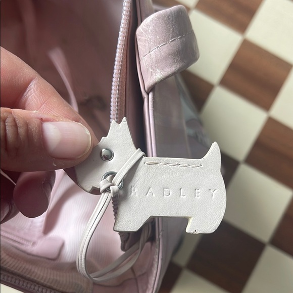 Radley Tearaway 2008 Signature Large Zip Top Leather Tote Grab Bag - Picture 4 of 10